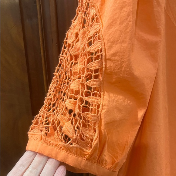 Vineyard Vines Women’s Just Peachy Cotton Eyelet Blouse size M - Picture 8 of 10